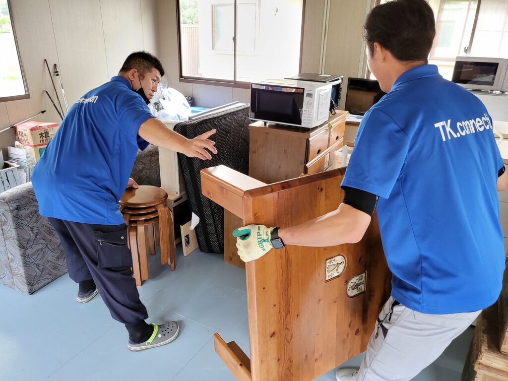 旭川市での遺品整理・家財整理作業の様子